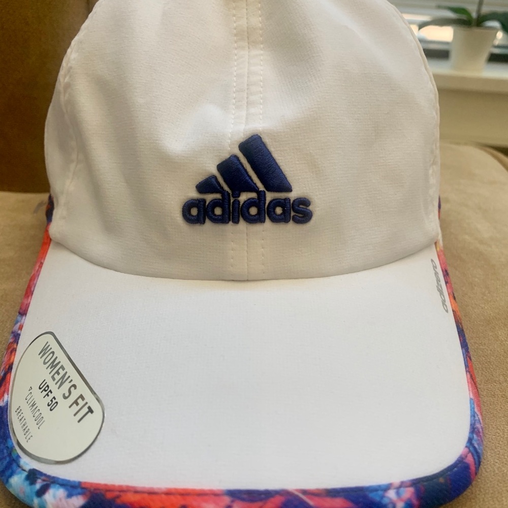 Adidas white baseball cap